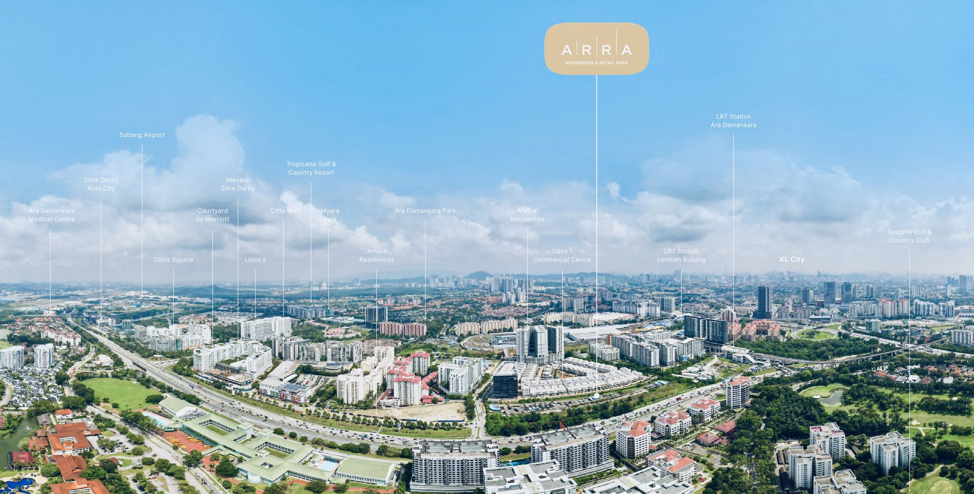 Aerial View Arra Residences